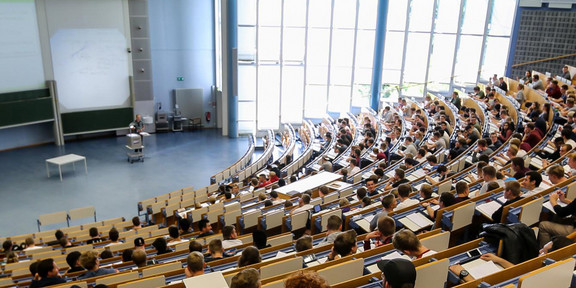 A lecture in the Audimax